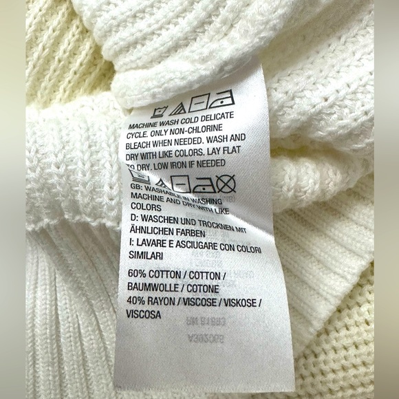 All Worthy Hunter McGrady Yellow Dip-Dye Ombré Shaker Sweater Large - Picture 7 of 7